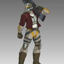 2D Platformer Dark Scifi Bounty Hunter. Un progetto di Character design e Arte concettuale di Ben Lutz - 21.01.2024