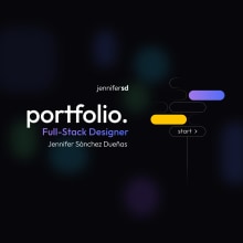 Portfolio - Jennifersd. Een project van  Ontwerp, UX / UI, Grafisch ontwerp, Webdesign, CSS y HTML van Jennifer Sánchez - 23.01.2024