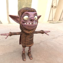 Rigged Goblin Game character. Video Games project by Lee Murray - 01.24.2024