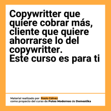Campaña Copywriting para copywriters. Un projet de Publicité, Cop, writing, Stor, telling , et Communication de Rosío Gálvez - 24.01.2024