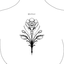 My personal project: blackwork botanic. Un progetto di Illustrazione tradizionale, Illustrazione digitale, Arte concettuale, Design di tatuaggi e Illustrazione botanica di Carmen García-Espantaleón - 26.01.2024