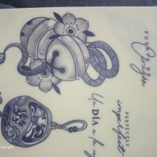 Mi proyecto del curso: Tatuaje para principiantes. Desenho de tatuagens projeto de Yulimar Fernández - 28.01.2024