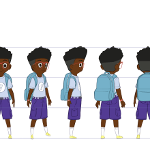 Mon projet du cours : Character design pour animation avec Photoshop. Animação, Design de personagens, e Animação de personagens projeto de Dan MIHINDOU MIHINDOU - 28.01.2024
