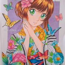 Il mio progetto del corso: Colorazione con pennarelli per disegno manga. Traditional illustration, Comic, Color Theor, and Manga project by Elena Chesini - 01.28.2024