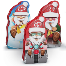 KIT KAT de Nestlé. Campaña de Navidad 2023-2024. Un proyecto de Diseño de personajes, Packaging, Diseño de producto, Ilustración digital e Ilustración infantil de Juanma García Escobar - 25.11.2023