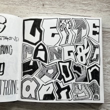 My project for course: Hand-Lettering Sketchbook: Techniques to Unlock Creativity. Esboçado, Criatividade, Desenho, H, Lettering, e Sketchbook projeto de Jolene Brown - 01.02.2024