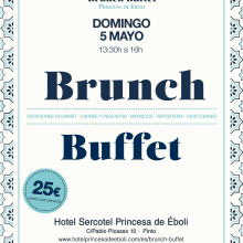Brunch buffet, diseño de eventos gastronómicos. Design, Art Direction, Design Management, Events, Marketing, and Food Photograph project by Yolanda Fernández Gómez - 04.15.2019
