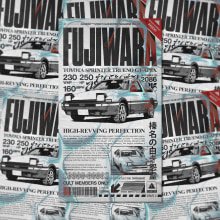 FUJIWARA | Final Project for 'Animation for Typographic Compositions'. Un proyecto de Animación, Tipografía, Animación 3D y Tipografía cinética de Alexis Montero - 31.01.2024