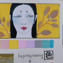 Viaje cromático a Japón (gouache). Traditional illustration, Fine Arts, Painting, and Gouache Painting project by jael Ap - 02.05.2024