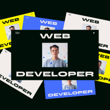 Developer's Portfolio. UX / UI, Art Direction, and Web Design project by Olia - 02.06.2024