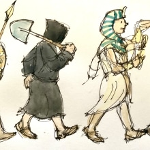 Character design . Un proyecto de Ilustración tradicional, Animación y Diseño de personajes de Richard Bell - 07.02.2024