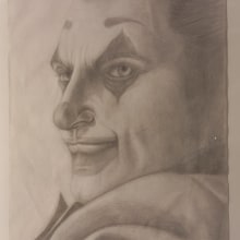 Joker. Desenho a lápis e Ilustração de retrato projeto de Martín Vazquez Cueto - 08.02.2024