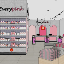 EVERYPINK! My project for course: Creation of Interior Design Projects on SketchUp. Arquitetura de interiores, Design de interiores, Modelagem 3D, 3D Design e Interiores projeto de Andreea - 05.02.2024