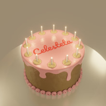 Coraline Cake Concept. Un proyecto de 3D, Animación, Artesanía y Tipografía de Mirco Moreyra - 08.02.2024