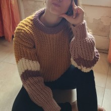 Mi proyecto del curso: Crochet: crea prendas con una sola aguja. Un proyecto de Moda, Diseño de moda, Tejido, DIY, Crochet y Diseño textil de paula.ortega.rioja - 09.02.2024