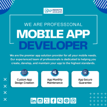 Mobile App Developers . Web Design, Web Development, and App Development project by remotedevelopers_network - 02.09.2024