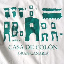 Diseño de camisetas para la Casa de Colón de Gran Canaria. Design, Traditional illustration, Br, ing & Identit project by Miriam Godoy Pérez - 12.31.2019