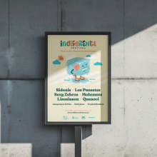Indiferente 2023. Br, ing, Identit, and Poster Design project by Artídoto Estudio - 02.12.2024
