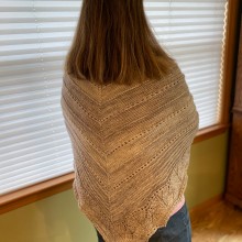 More Simple Lines Shawl by Maanel on Ravelry. Knitting project by Beth Hopkins - 02.15.2024