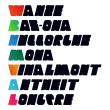 Wanze typography. Design, e Tipografia projeto de Laurent Lacroix - 16.02.2024