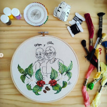 El amor más puro. Embroider project by Leidy Vanessa Vallejo Sanchez - 02.16.2024