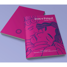 Eros e Psiquê (Livro ilustrado). Graphic Design, and Editorial Illustration project by Ana Carolina Caldas de Oliveira - 11.27.2022