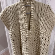 Mi proyecto del curso: Crochet: diseña y teje prendas de estilo romántico. Artesanato, Moda, Design de moda, Tecido, DIY, Crochê, e Design têxtil projeto de Mely Borrego - 29.04.2023