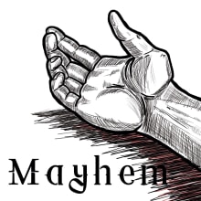 Mayhem. Un proyecto de Diseño, Diseño gráfico, Creatividad, Dibujo, Diseño de carteles, Dibujo artístico, Instagram, Dibujo digital y Pintura digital de Mikel Urtasun Osacar - 28.10.2018