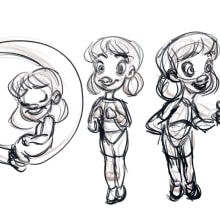 Moon girl. Animação, e Design de personagens projeto de Luis Meza - 15.03.2023