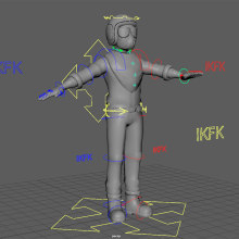Mi proyecto del curso: Rigging y deformación de un personaje. Un proyecto de 3D, Animación, Rigging y Animación de personajes de francopena95 - 20.02.2024
