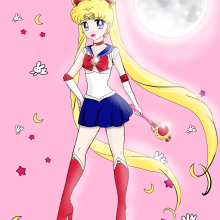 Sailor Moon FanArt. Comic, TV, Ilustração digital, e Desenho digital projeto de Liane - 07.02.2023