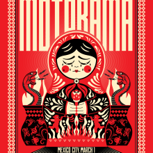 MOTORAMA BAND POSTER. Graphic Design, Poster Design, and Digital Illustration project by Jovahn Fortis - 02.21.2024