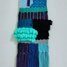 alegria azul. Accessor, Design, Decoration, Weaving, and Textile Design project by Maria Jesús Ojeda - 02.04.2024