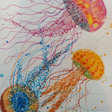 Mój projekt z kursu: Nowoczesne techniki akwareli. Traditional illustration, Fine Arts, Painting, and Watercolor Painting project by Renata Batko - 02.25.2024
