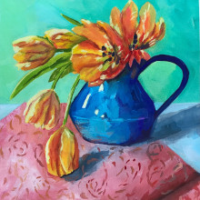 My project for course: Gouache Painting: Create Vibrant Works of Art. Fine Arts, Painting, Color Theor, and Gouache Painting project by Gail Gilson Pierce - 02.26.2024