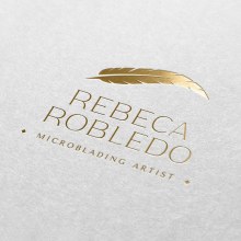 Rebeca Robledo. Een project van  Br, ing en identiteit, Grafisch ontwerp y Logo-ontwerp van Artídoto Estudio - 27.02.2024