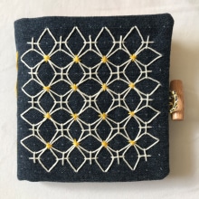 My project for course: Introduction to Japanese Sashiko Stitching. Moda, Bordado, Tecido, DIY, Upc, cling, e Design têxtil projeto de niggola - 04.03.2024
