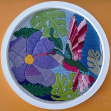 Mi proyecto del curso: Introducción al bordado botánico. Bordado, Ilustração têxtil, e Design têxtil projeto de marulandaangela - 05.03.2024