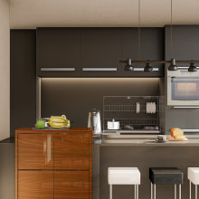 Render interior l Cocina Moderna. Design, 3D, e Arquitetura projeto de Esteban Lopez - 04.03.2024