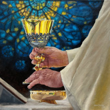 Corpus Christi oil painting . Un proyecto de Bellas Artes, Pintura y Pintura al óleo de Kevin Pawlowski - 08.03.2024