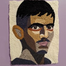 My project for course: Embroidered Portraits with Punch Needle. Un proyecto de Ilustración de retrato, Bordado, Ilustración textil, Punch needle y Diseño textil de bjorn_tunt - 10.03.2024