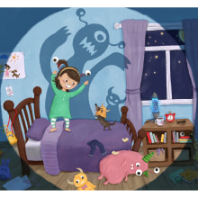 My project for course: The Girl Who Loved Monsters. Traditional illustration, Editorial Design, Stor, board, Portfolio Development, Children's Illustration, Narrative, Management, Productivit, and Picturebook project by charllotteashlie - 02.25.2024