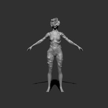 Mi proyecto del curso: Modelado en ZBrush: del concept art a la criatura final. Un proyecto de 3D, Modelado 3D, Videojuegos, Concept Art y Diseño de personajes 3D de Agustin Lovera - 13.03.2024