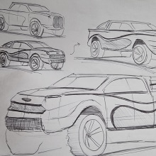 Mi proyecto del curso: Diseño de automóviles: el boceto. Un proyecto de Diseño, Diseño industrial, Diseño de producto y Bocetado de marianomarsico1 - 13.03.2024
