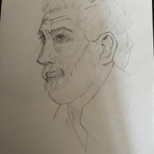 Mi proyecto del curso: Sketchbook de retrato: explora el rostro humano. Sketching, Drawing, Portrait Drawing, Artistic Drawing, and Sketchbook project by tere.21 - 03.14.2024
