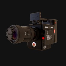 Assembling of RED RAVEN camera (3D model). Motion Graphics projeto de Aleksa Parapid - 14.03.2024