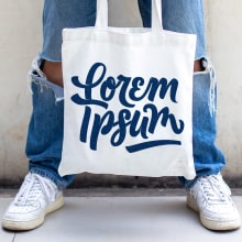 Brush Script Logo Design "Lorem Ipsum": Design of Calligraphy Logos. Traditional illustration, Br, ing, Identit, Film Title Design, Graphic Design, Calligraph, and Logo Design project by Sandra Brezina - 03.16.2024