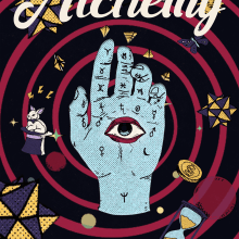 ALCHEMY - AUTHORAL ILLUSTRATED POSTER. Traditional illustration, Vector Illustration, Digital Illustration, and Editorial Illustration project by Danilo Henrique - 03.17.2024