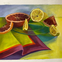 My project for course: Gouache Painting: Create Vibrant Works of Art. Fine Arts, Painting, Color Theor, and Gouache Painting project by marina_vino - 03.17.2024