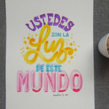 Mi Proyecto del curso: Lettering en acuarela a todo color. Lettering, Watercolor Painting, H, and Lettering project by Sara Loaiza - 12.02.2021